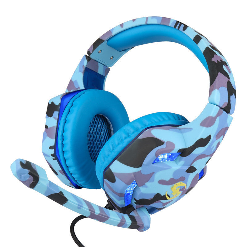 T-176 Camouflage Luminous Gaming Headset