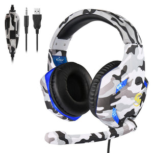T-176 Camouflage Luminous Gaming Headset