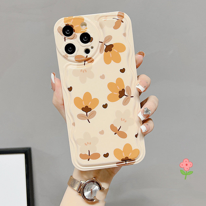 Autumn Floral Silk Scarf Phone Case